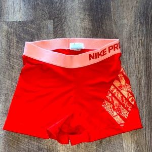 Nike pro spandex shorts